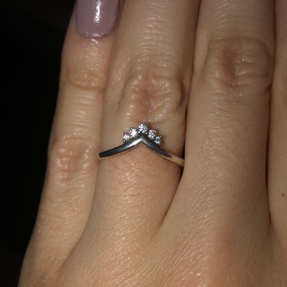 Pandora silver crown ring